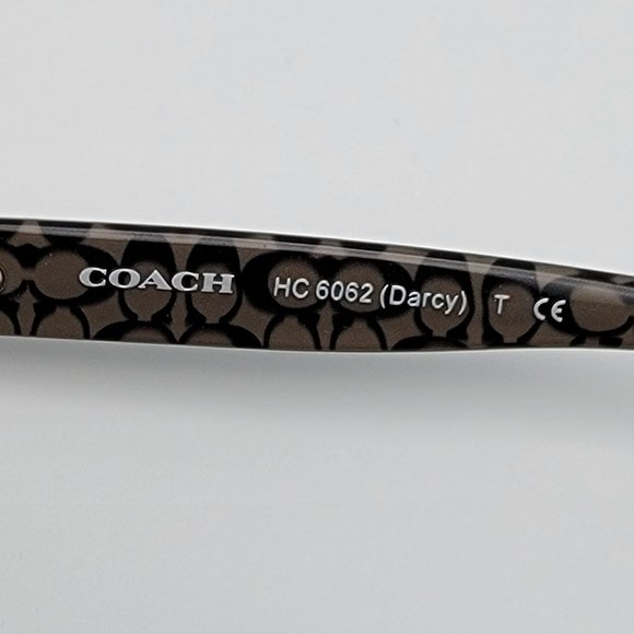 Coach HC6062 Darcy 5261 Black Military Sig C Eyeglasses Frame w/ Case 51-16-135 main image 7